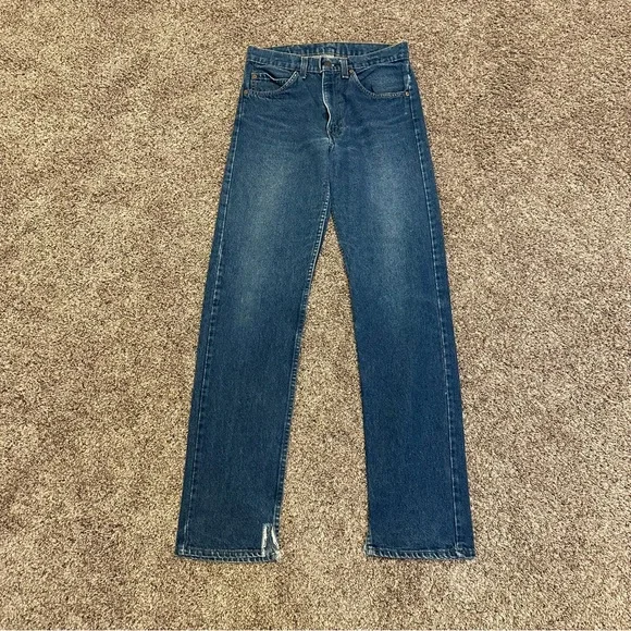 RARE Vintage Orange Tab 1970’s Levi’s Blue Jeans High Waisted - W30 L34